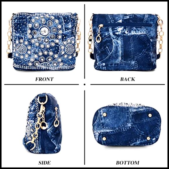 Sparkling Rhinestone Evening Bag Clutch Shoulder Bag Glamorous Party Wedding